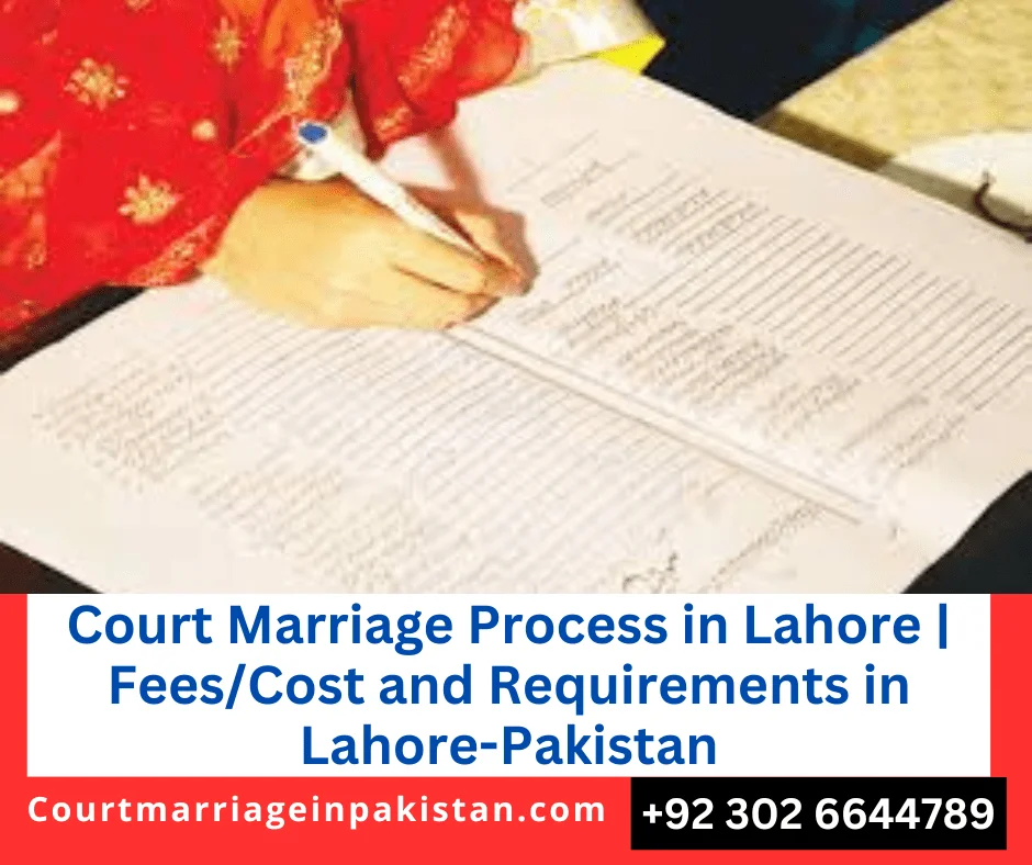 Court Marriage Fees/Cost and Requirements